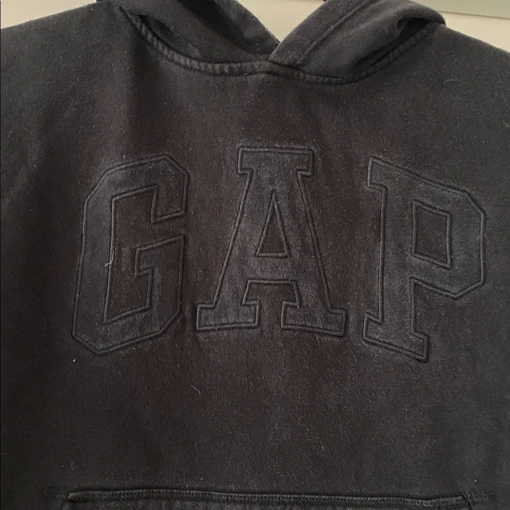 Gap Kids Black Monotone Logo Hoodie Sweatshirt. Size XL (12)